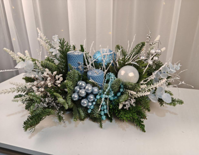 Елочная композиция Праздничный ужин