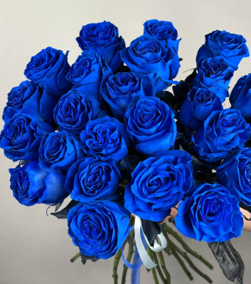 Розы синие Блю 70 см 
