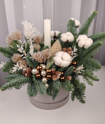 Зимняя Композиция Уютной зимы (средняя) 