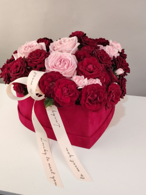 Букет в коробке Бесконечная любовь 