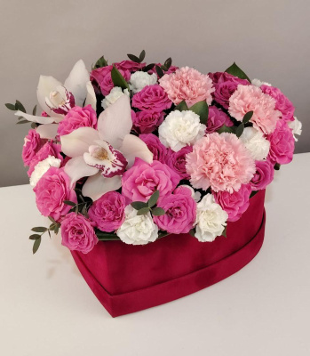 Букет в коробке Навсегда в моем сердце 