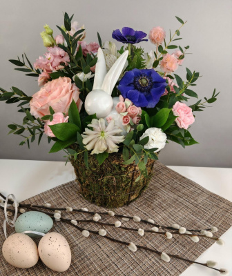 Кашпо с цветами Пасхальное утро для мамы 