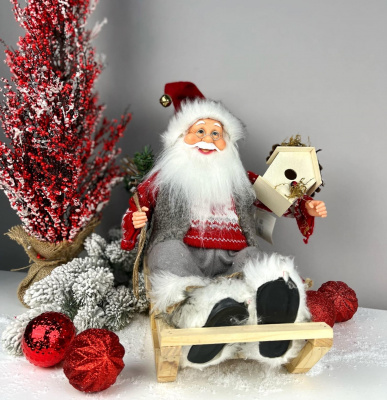 Дед Мороз со скворечником  сувенир